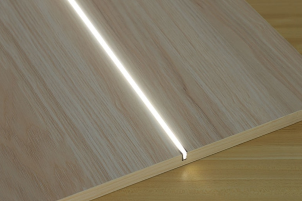 Micro Perfil de LED aplicado em paredes para iluminação sofisticada e moderna