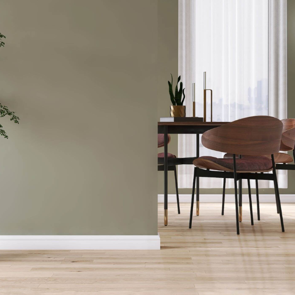 Antes: Rodapé sem iluminação