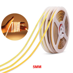 Fita De Led Cob 400 Leds Rolo 5 Metros 12v 5mm Ultra Fino para Micro Perfil