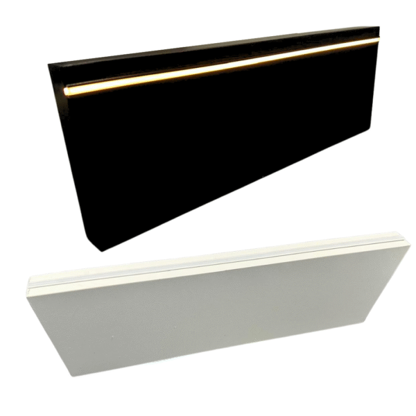 Rodapé Iluminado com Micro Perfil de LED em Madeira ou Alumínio
