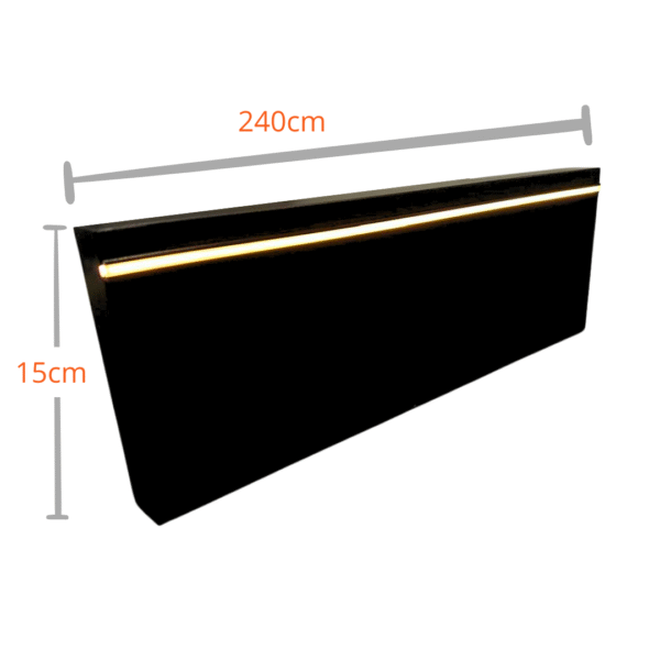 Rodapé Iluminado com Micro Perfil de LED em Madeira ou Alumínio - Imagem 2
