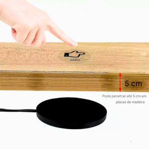 Botão Invisível com Sensor de Movimento para Madeira Pedra até 5cm de Espessura
